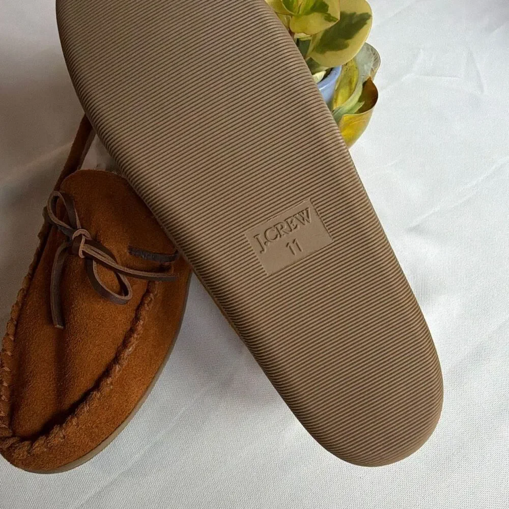 J Crew Moccasin Slippers Men’s 11 Sherpa